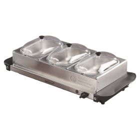 TRPL BUFFET SRVR W/TRAY